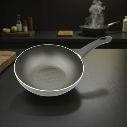 Rossetti Torino 24cm Non-Stick Fry Pan Wok – Heavy Duty Italian Cookware with Teflon Coating | Durable Non-Stick Pan for Everyday Cooking - Damoo