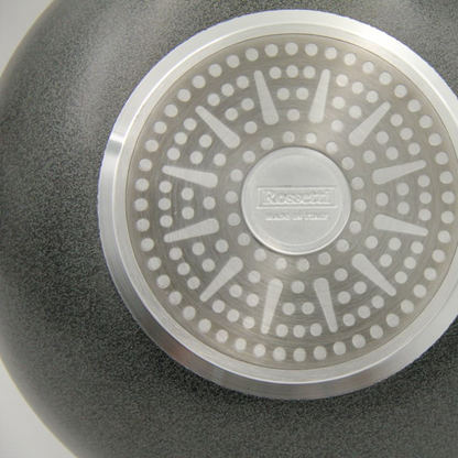 Rossetti Torino 24cm Non-Stick Fry Pan Wok – Heavy Duty Italian Cookware with Teflon Coating | Durable Non-Stick Pan for Everyday Cooking - Damoo