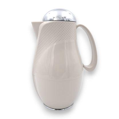 Regal Luxury Thermos Flask 1 Liter | Premium Insulated Hot & Cold Beverage Server with Gold Finish Lid | Elegant Double Wall Vacuum Jug