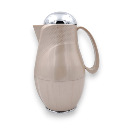 Regal Luxury Thermos Flask 1 Liter | Premium Insulated Hot & Cold Beverage Server with Gold Finish Lid | Elegant Double Wall Vacuum Jug