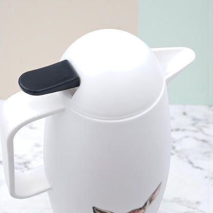 Crystal House Vacuum Flask with Deer Design | Double-Wall Insulated Thermos | Leakproof & Heat Retaining Carafe for Hot or Cold Beverages - Damoo