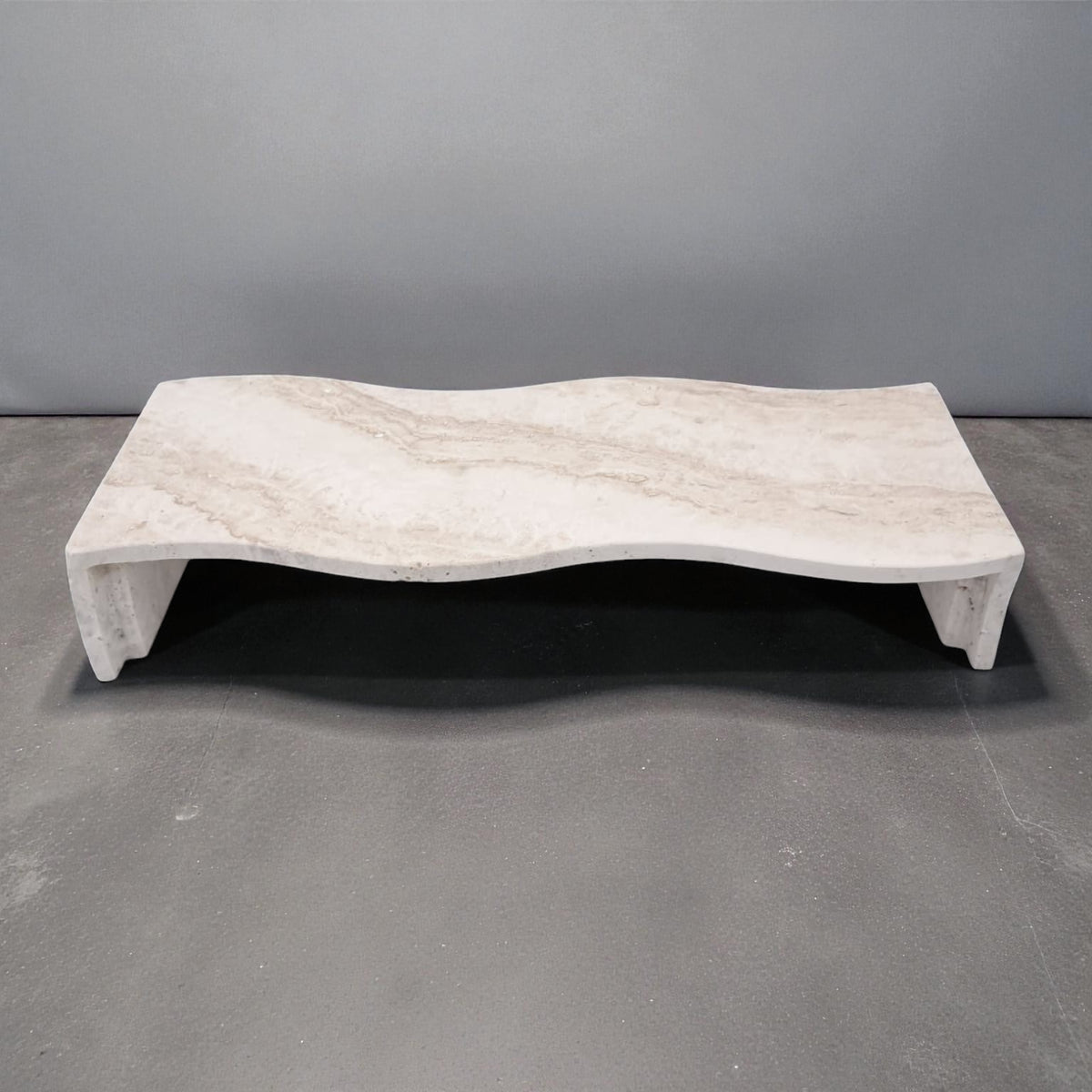 Natural Travertine Stone Display Stand – Handmade Rectangular Decorative Pedestal | Modern Minimalist Stone Riser for Home Décor, Vanity, and Table Styling