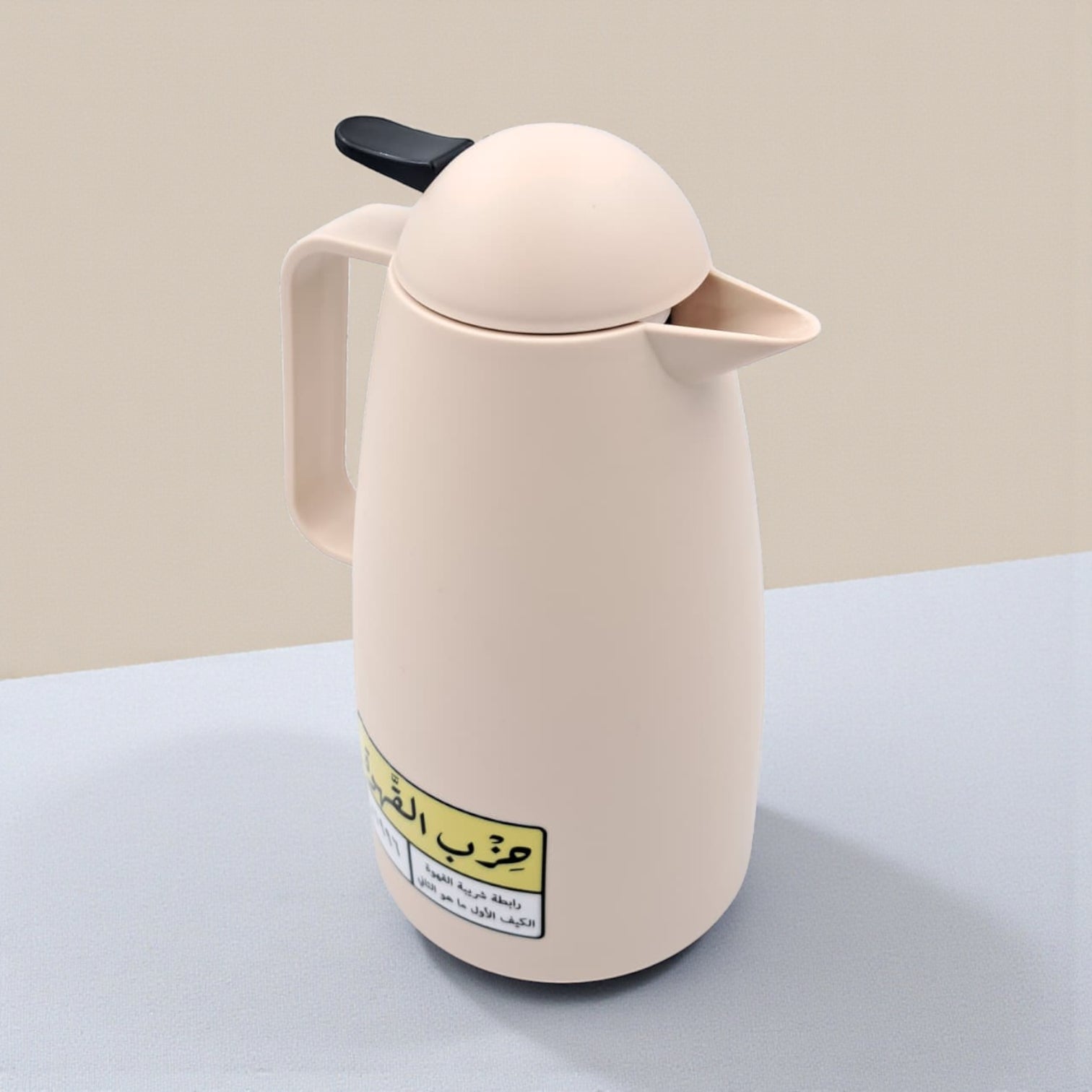Crystal House Vacuum Flask | Insulated Coffee & Tea Thermos | Premium Arabic Dallah-Style Flask | 1L Capacity | Heat-Retention Thermal Jug - Damoo