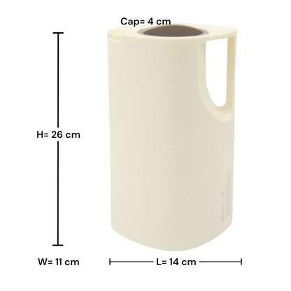 1L Slim Insulated Coffee & Tea Thermos Flask – Modern Tall Vacuum Carafe with Ergonomic Handle and Secure Lid for Home, Office, and Majlis Serving - Damoo