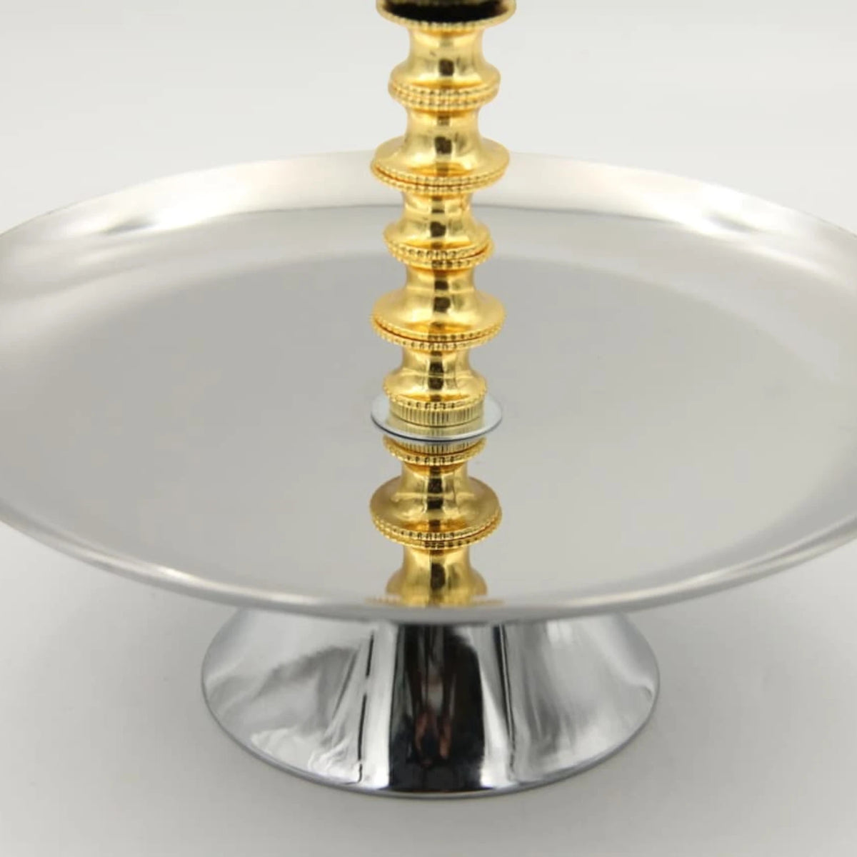Luxury Metal Bakhoor Burner with Serving Tray & Decorative Palm Design – Oud Incense Burner Stand for Home, Majlis & Gifting (21H x 20L x 20W CM) - Damoo