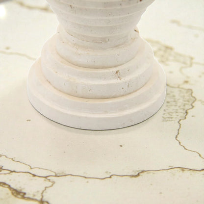 Natural Stone Incense Burner with Stainless Steel Cup – Minimal Compact Decorative Incense Holder for Home Use (11H x 10L x 10W CM) - Damoo