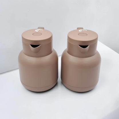 RAZ Vacuum Flask 2-Piece Set 1.0L Each – Thermal Insulated Tea & Coffee Server with Ergonomic Handle for Hot & Cold Beverages - Damoo