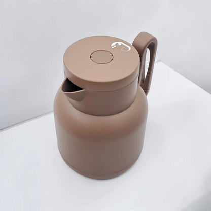 RAZ Vacuum Flask 2-Piece Set 1.0L Each – Thermal Insulated Tea & Coffee Server with Ergonomic Handle for Hot & Cold Beverages - Damoo