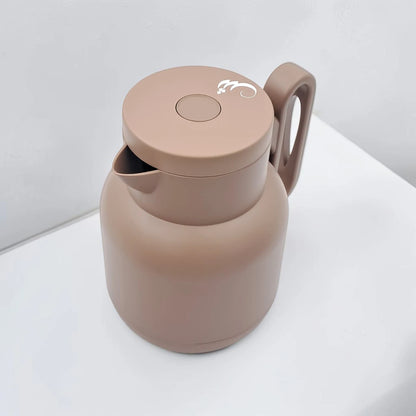 RAZ Vacuum Flask 2-Piece Set 1.0L Each – Thermal Insulated Tea & Coffee Server with Ergonomic Handle for Hot & Cold Beverages - Damoo
