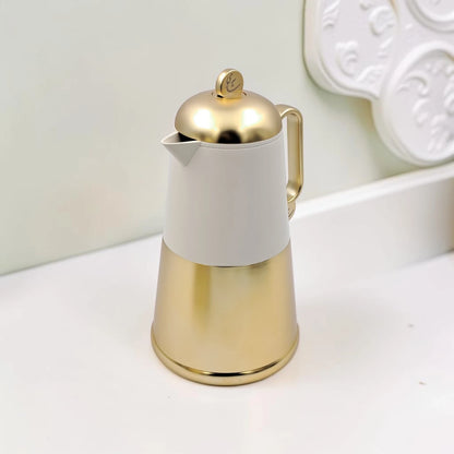 RAZ Lunara Vacuum Flask Set 2-Piece – 1.0L Tea Flask & 0.7L Coffee Flask Thermal Insulated Server with Ergonomic Handle for Hot & Cold Beverages - Damoo