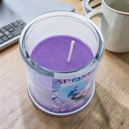 Glass Jar Scented Candle with Lid, Decorative Aromatherapy Candle for Home Décor, Relaxation & Gift Use (9H x 6L × 6W CM) - Damoo