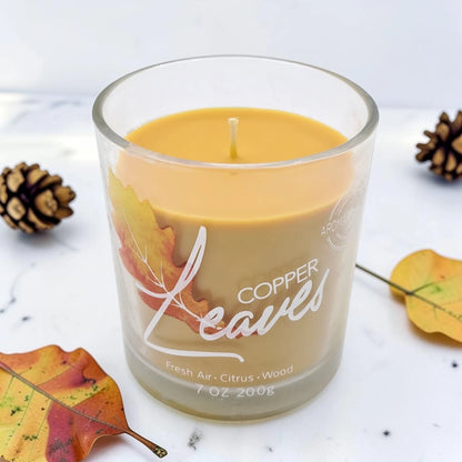 Scented Glass Jar Candle with Lid, Aromatherapy Candle for Home Fragrance, Long Lasting Decorative Candle (9H x 8.5L × 8.5W CM) - Damoo
