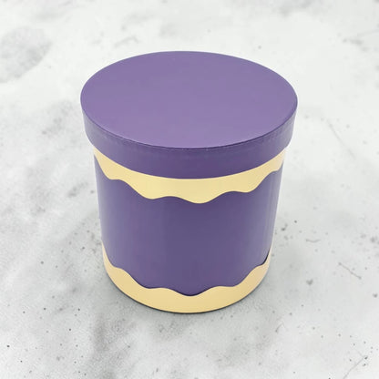 Round Luxury Gift Storage Box with Lid – Elegant Decorative Hat Box for Flowers, Chocolates, Hampers & Event Gifts – Available in 3 Sizes (20H x 20L x 20W CM) - Damoo