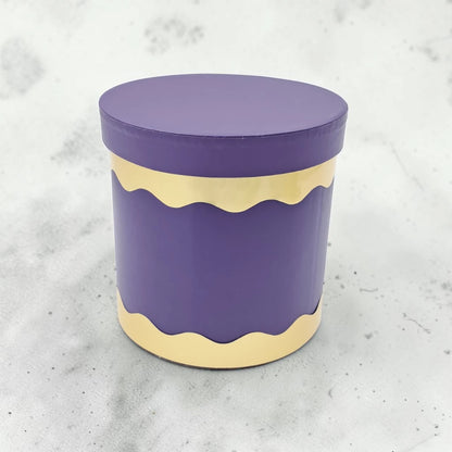 Round Luxury Gift Storage Box with Lid – Elegant Decorative Hat Box for Flowers, Chocolates, Hampers & Event Gifts – Available in 3 Sizes (20H x 20L x 20W CM) - Damoo
