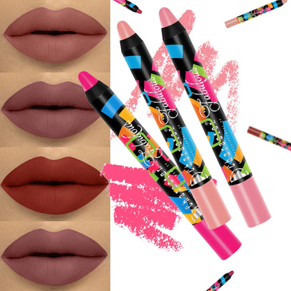 Character Fabulous Lip Crayon YL004 | Intense Color Payoff, Smooth Creamy Texture, Long-Lasting Matte Finish, Hydrating Non-Drying Formula, Easy-to-Use Jumbo Lipstick Crayon for Bold Lips - Damoo