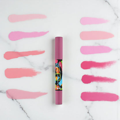 Character Fabulous Lip Crayon – Shade YL019. 16H matte lipstick crayon with waterproof, smudge-proof formula. Intense color, lightweight comfort & travel-friendly design. - Damoo