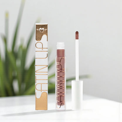 Forever52 Satin Lips Liquid Lip Gloss – Brown Shade YSL009, Smudge-Proof High-Pigment Gloss, Hydrating Formula with Intense Shine, Long-Lasting Wear - Damoo
