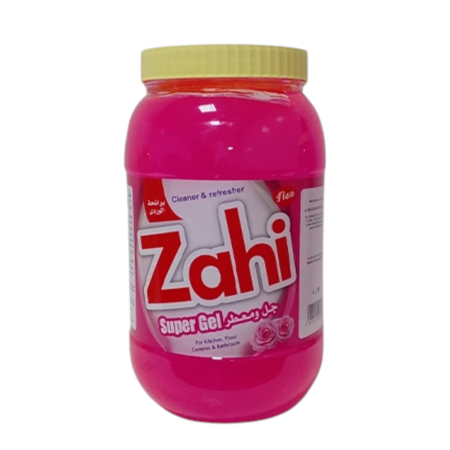 Zahi Super Gel Cleaner & Refresher - Rose Scent, 4 Litre | Multi-Surface Disinfectant for Kitchen, Floor, Bathroom & More