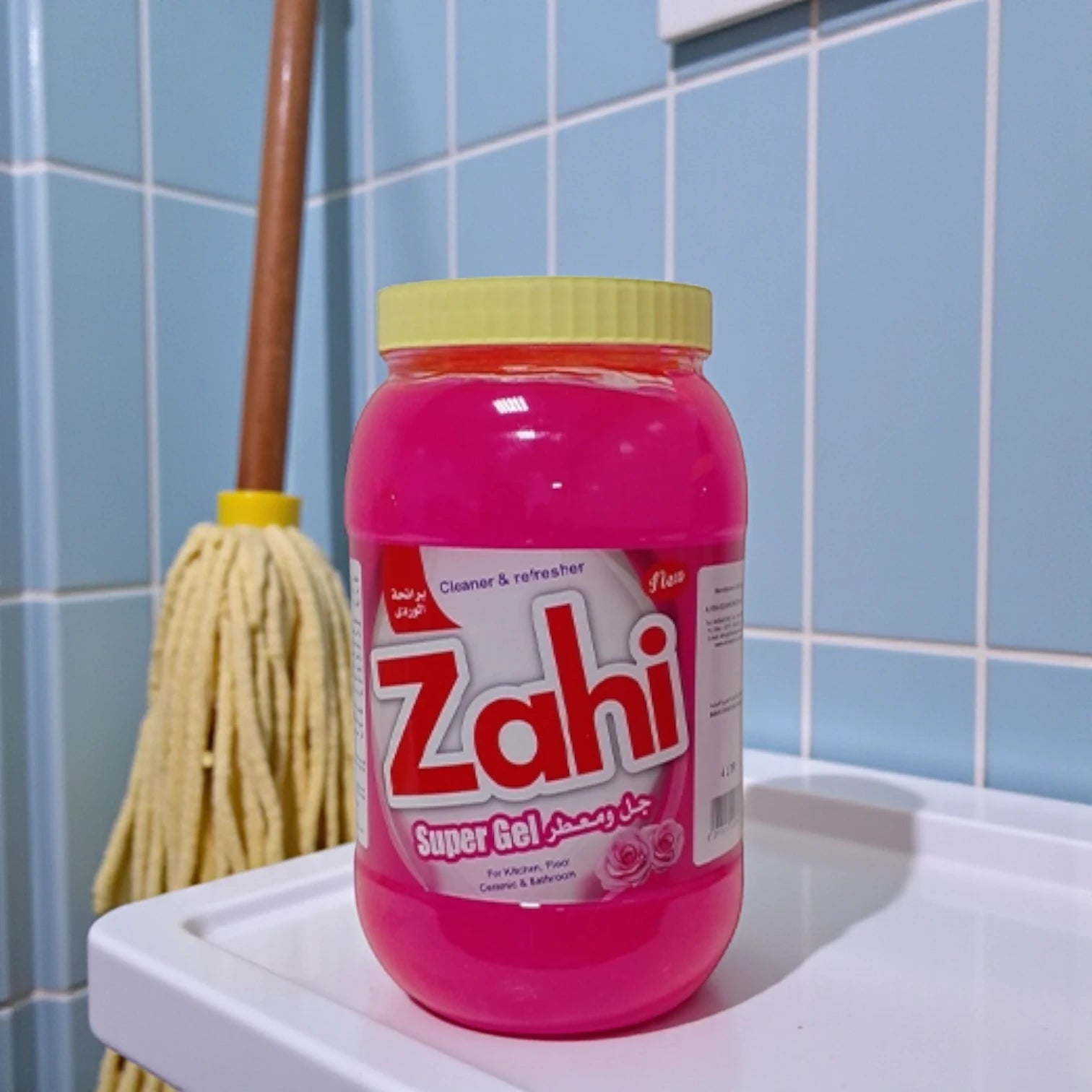Zahi Super Gel Cleaner & Refresher - Rose Scent, 4 Litre | Multi-Surface Disinfectant for Kitchen, Floor, Bathroom & More
