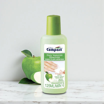 Ultra Compact Nail Varnish Remover – 75ml | Green Apple Scent | Moisturizing & Nourishing Formula for Healthy Nails - Damoo