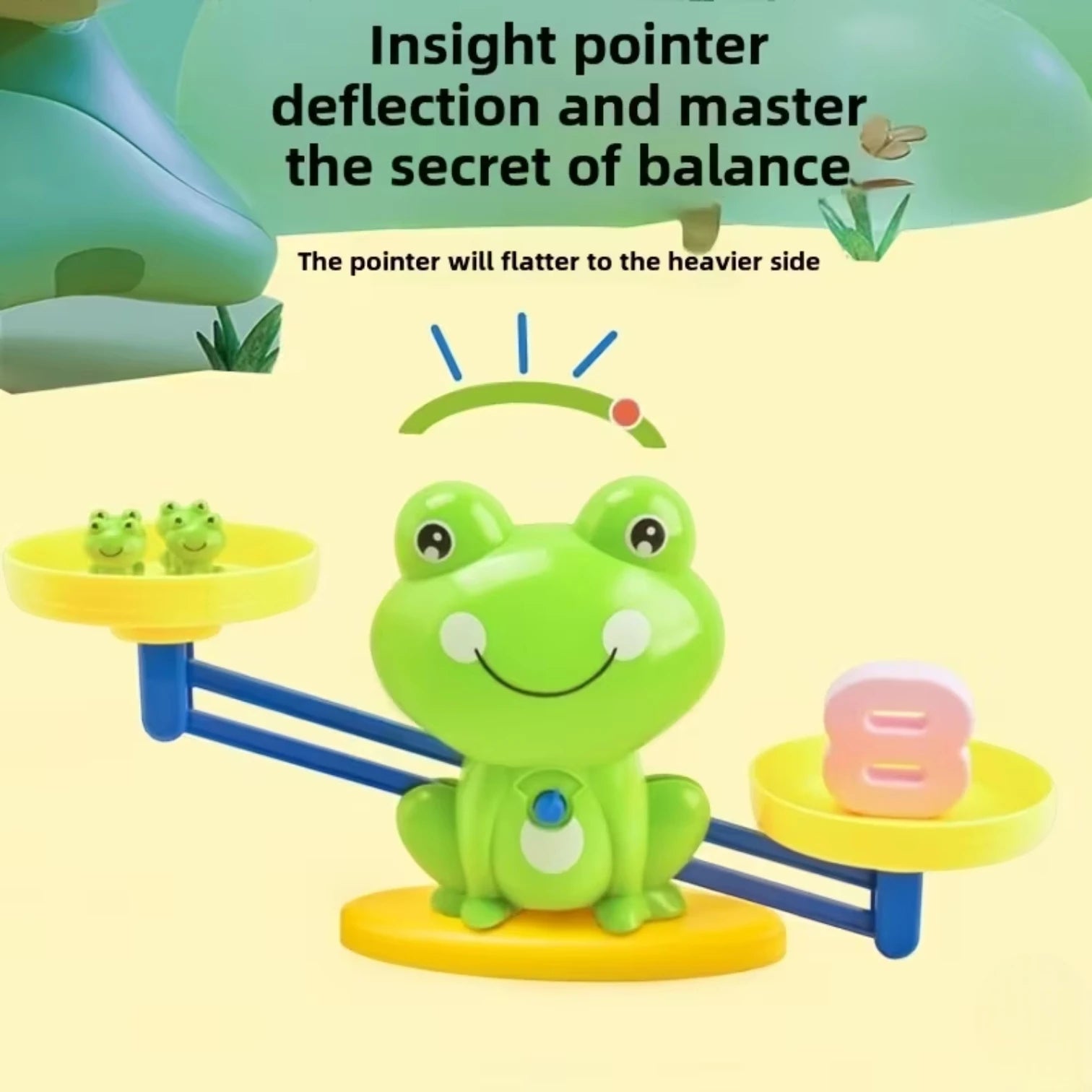 Creative Frog Math Balance Game for Kids – Educational Weighing Scale Toy with Frogs, Numbers & Flashcards | Fun Counting & Early Math Learning Toy Ages 3–7