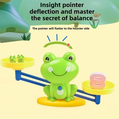 Creative Frog Math Balance Game for Kids – Educational Weighing Scale Toy with Frogs, Numbers & Flashcards | Fun Counting & Early Math Learning Toy Ages 3–7