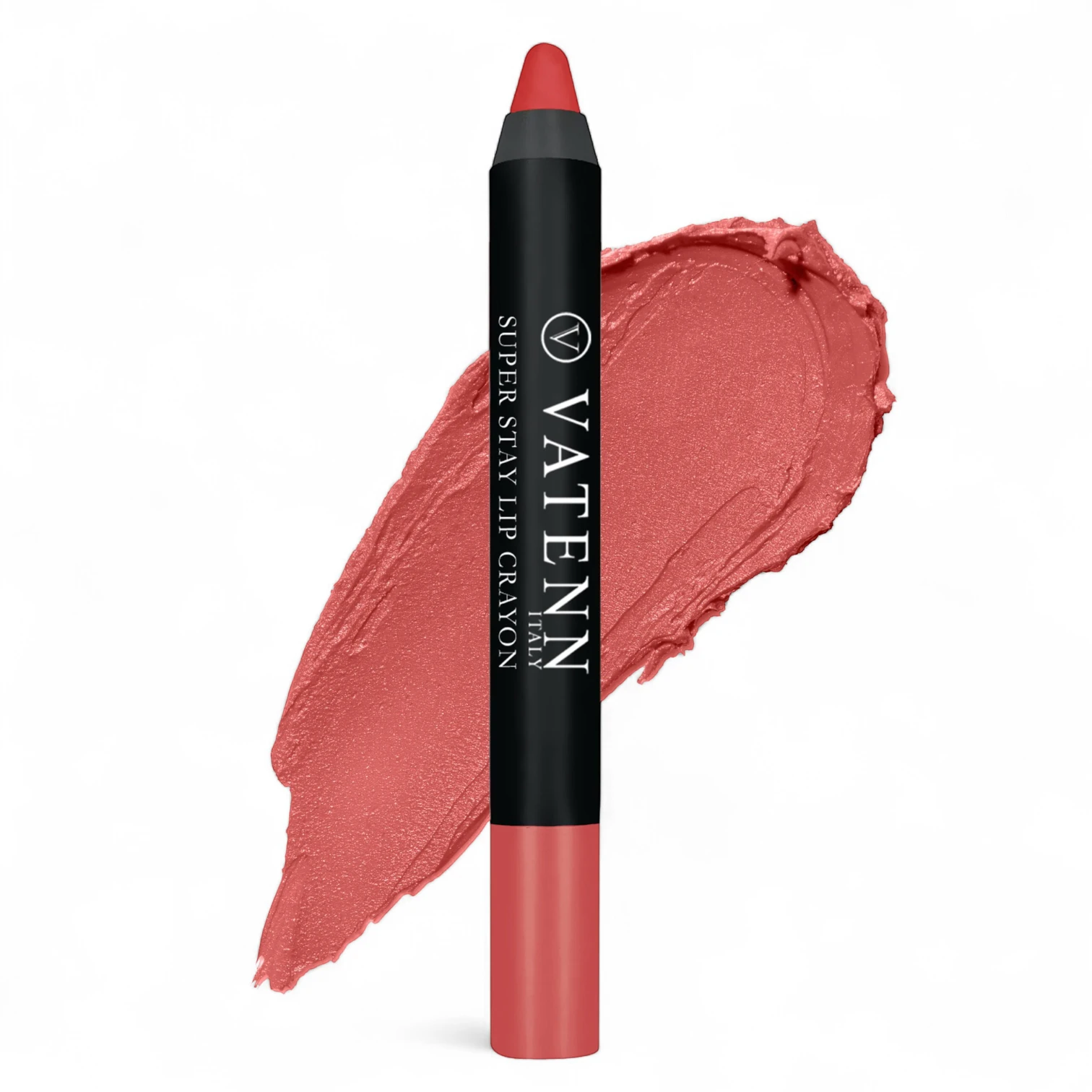 Vatenn Italy Super Stay Lip Crayon 423 KLava Love | 18Hr Long Lasting Matte Lipstick | Waterproof, Smudge-Proof, Non-Drying Lip Color - Damoo