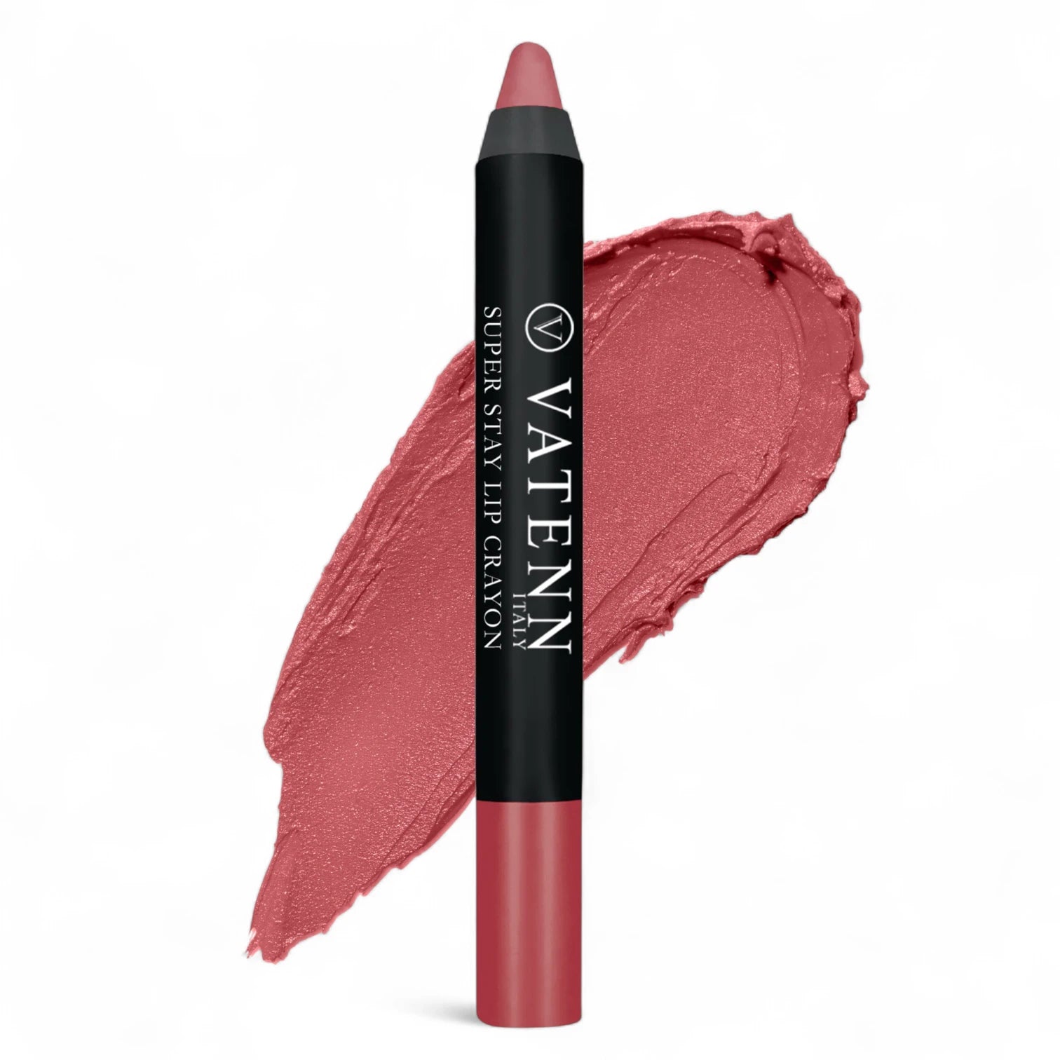 Vatenn Italy Super Stay Lip Crayon Lipstick – Shade 429 HOUSTAN, Waterproof 18Hr Wear, Hydrating Honey Nectar Formula, Non-Drying Matte Finish - Damoo