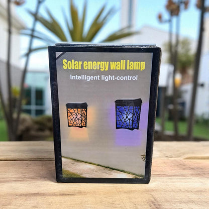 Solar Energy Wall Lamp – Outdoor Waterproof LED Light with Intelligent Light-Control – Decorative Garden & Patio Lighting - Damoo