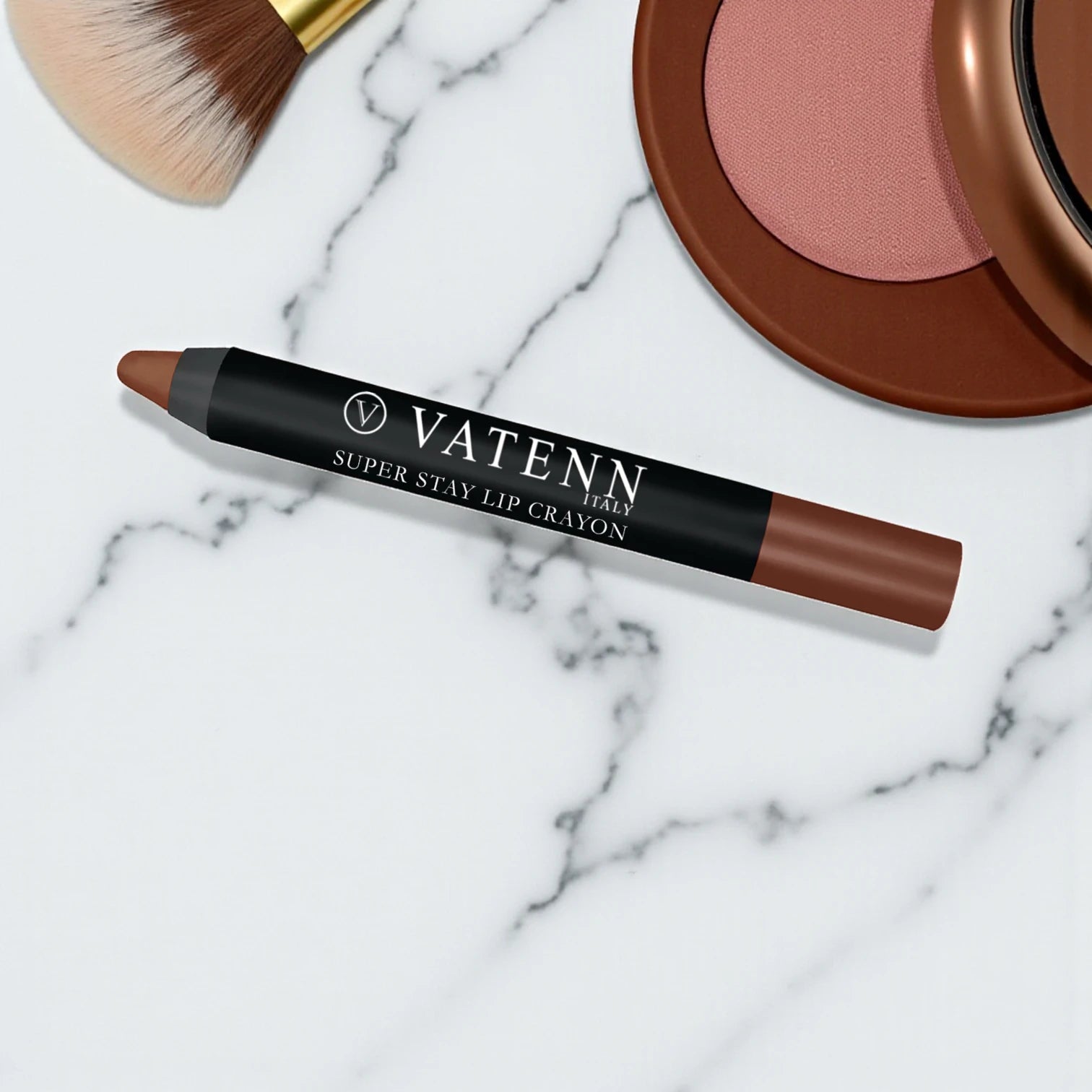 Vatenn Italy Super Stay Lip Crayon Lipstick 432 – Long-Lasting Matte, 18H Wear, Hydrating & Waterproof Lip Color with Vitamin E - Damoo