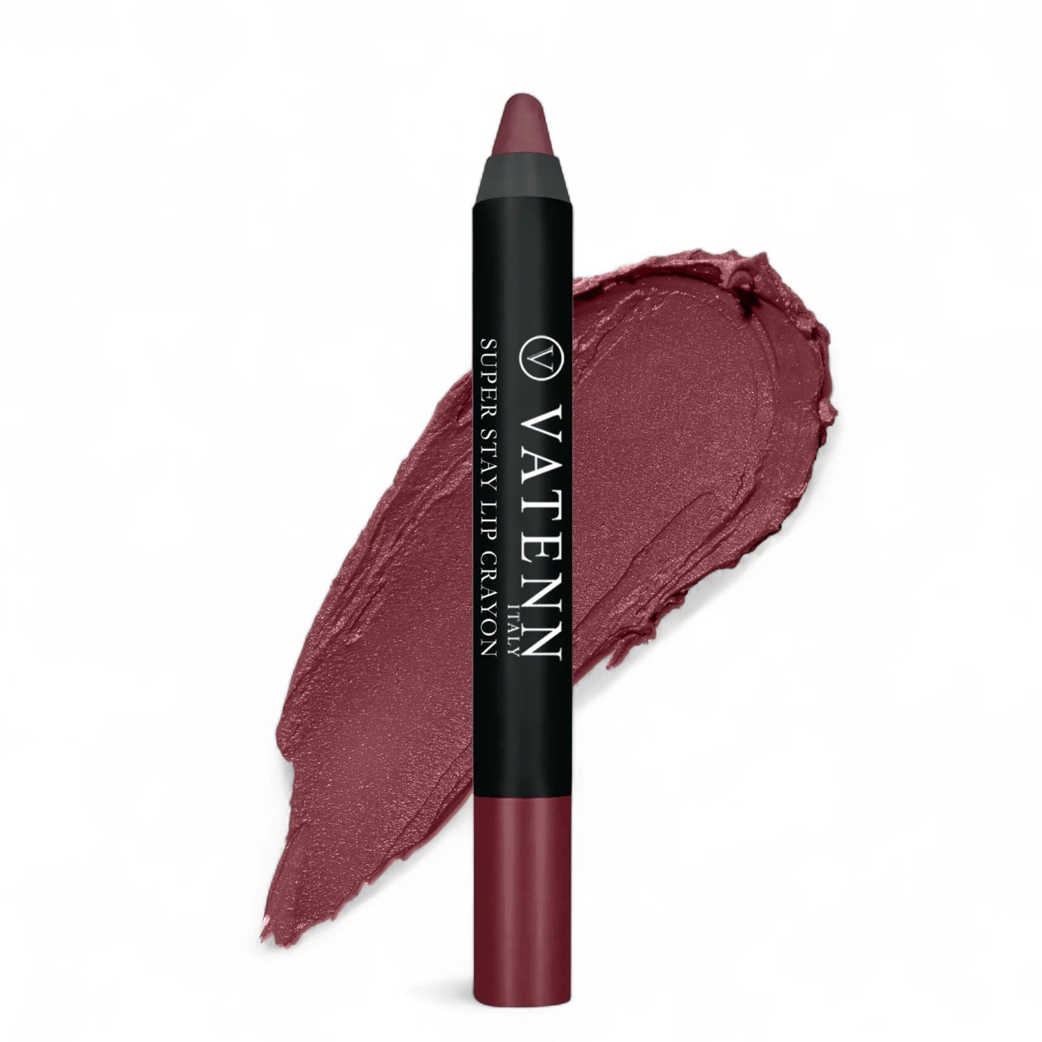 Vatenn Italy Super Stay Lip Crayon 445 MEMPHIS – 18Hr Long-Lasting Matte Lipstick, Waterproof, Smudge-Proof, Non-Drying with Honey Nectar (2.8g) - Damoo