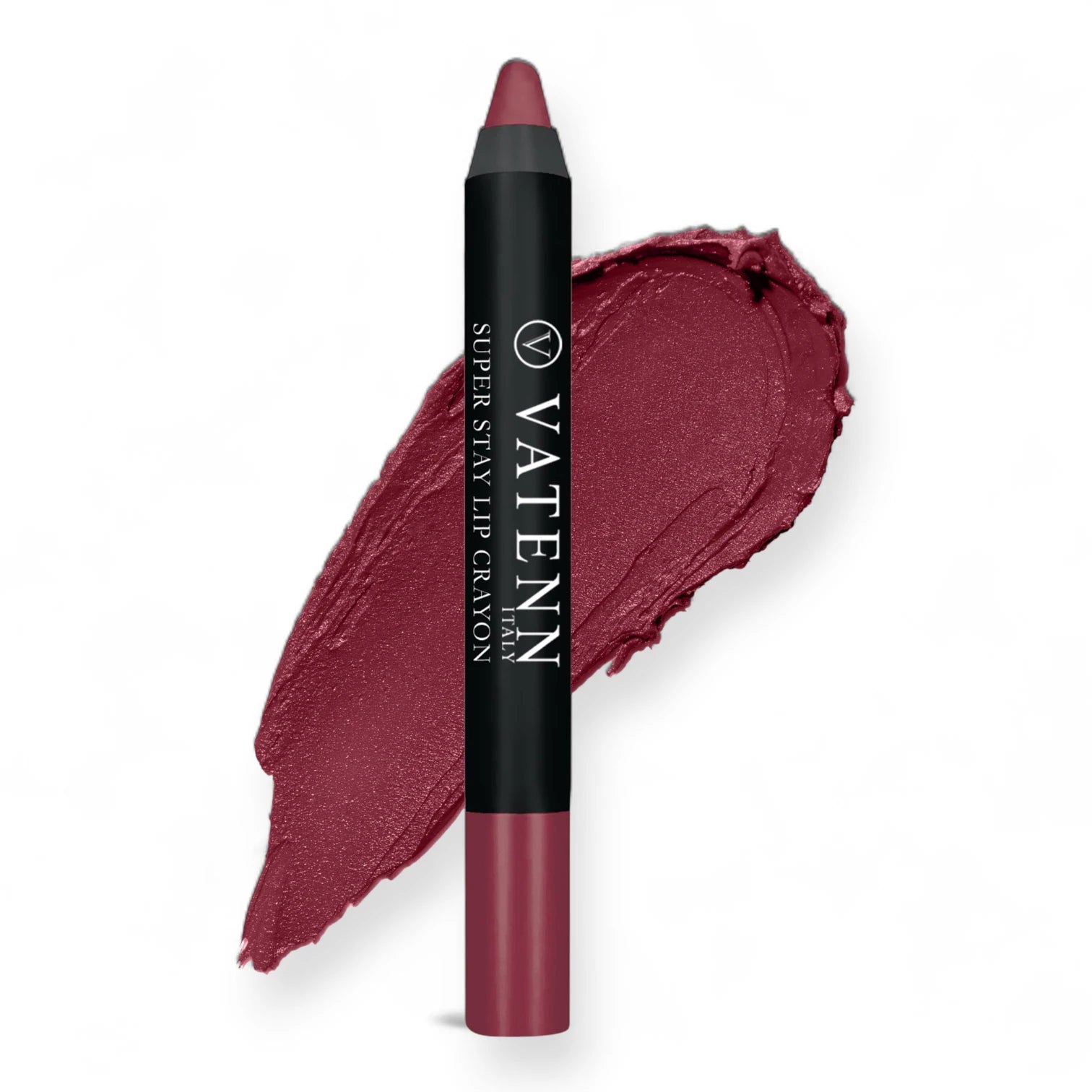 Vatenn Italy Super Stay Lip Crayon Lipstick 458 – 18H Waterproof Matte, Non-Drying Creamy Lip Color with Vitamin E & Honey Nectar - Damoo