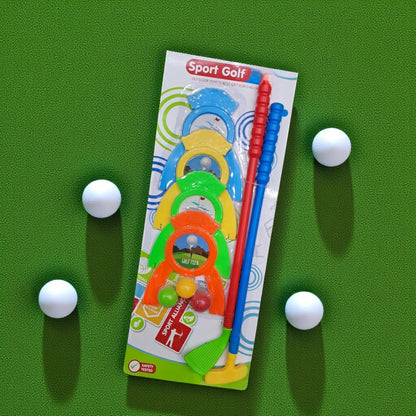 Kids Sport Golf Set Toy – Mini Golf Play Set for Boys & Girls | Indoor & Outdoor Golf Club Game with Balls and Targets (Ages 3+) - Damoo