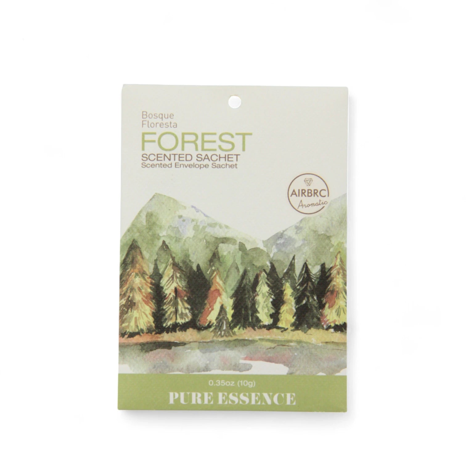 AIRBRC Pure Essence Scented Sachet – Forest | Long-Lasting Natural Woody Aroma for Closets, Cars, Drawers & More | Elegant Envelope Sachet with Earthy Fresh Fragrance (10g) - Damoo