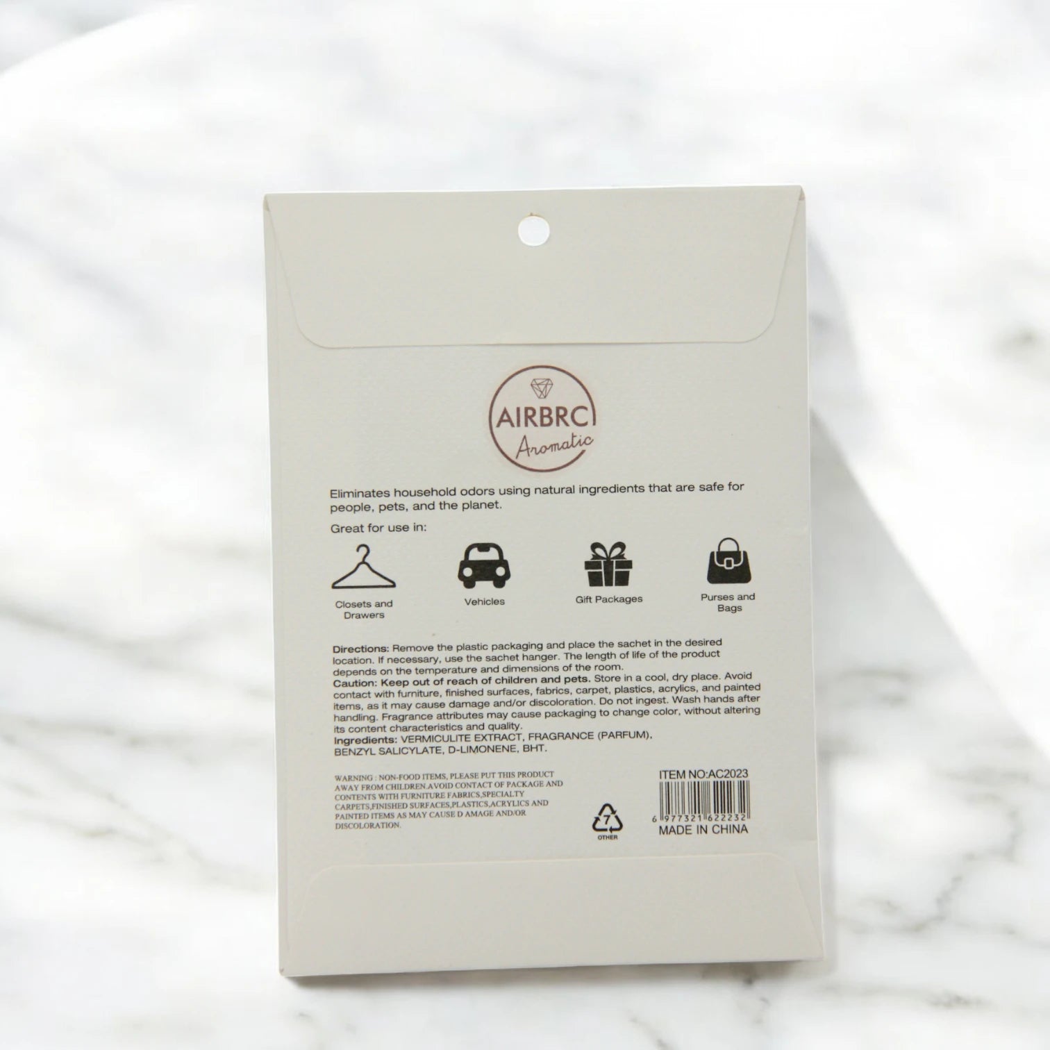 AIRBRC Pure Essence Scented Sachet – Forest | Long-Lasting Natural Woody Aroma for Closets, Cars, Drawers & More | Elegant Envelope Sachet with Earthy Fresh Fragrance (10g) - Damoo
