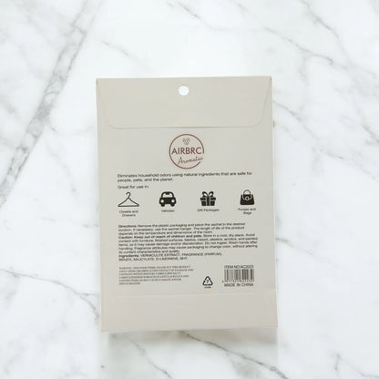 AIRBRC Pure Essence Scented Sachet – Jasmine | Long-Lasting Natural Floral Aroma for Closets, Cars, Drawers & More | Elegant Envelope Sachet with Classic Jasmine Fragrance (10g) - Damoo