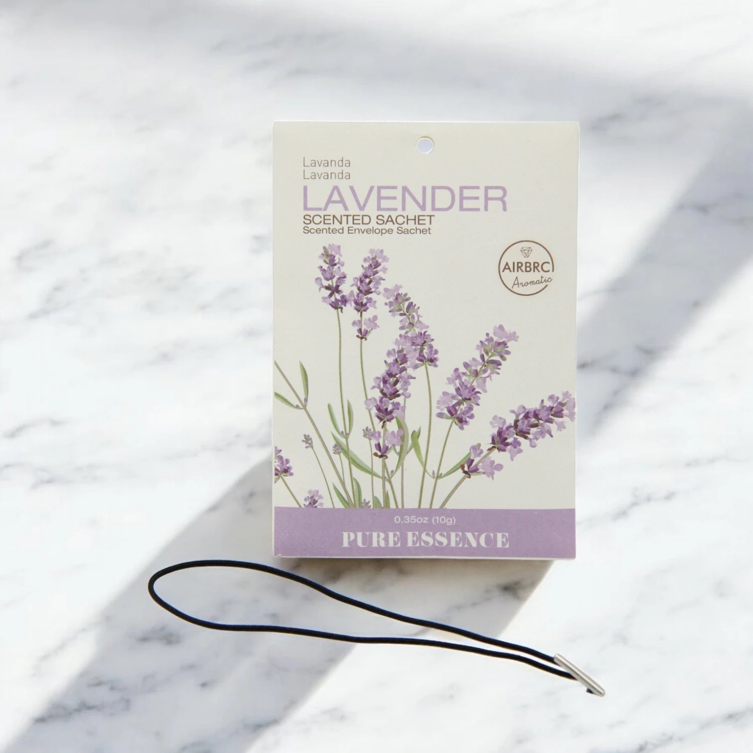 AIRBRC Pure Essence Scented Sachet – Lavender | Long-Lasting Natural Calming Aroma for Closets, Cars, Drawers & More | Relaxing Envelope Sachet with Floral Lavender Fragrance (10g) - Damoo