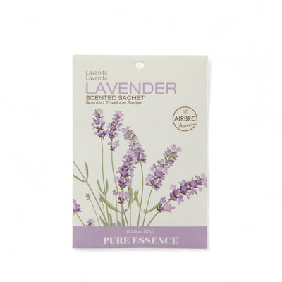 AIRBRC Pure Essence Scented Sachet – Lavender | Long-Lasting Natural Calming Aroma for Closets, Cars, Drawers & More | Relaxing Envelope Sachet with Floral Lavender Fragrance (10g) - Damoo