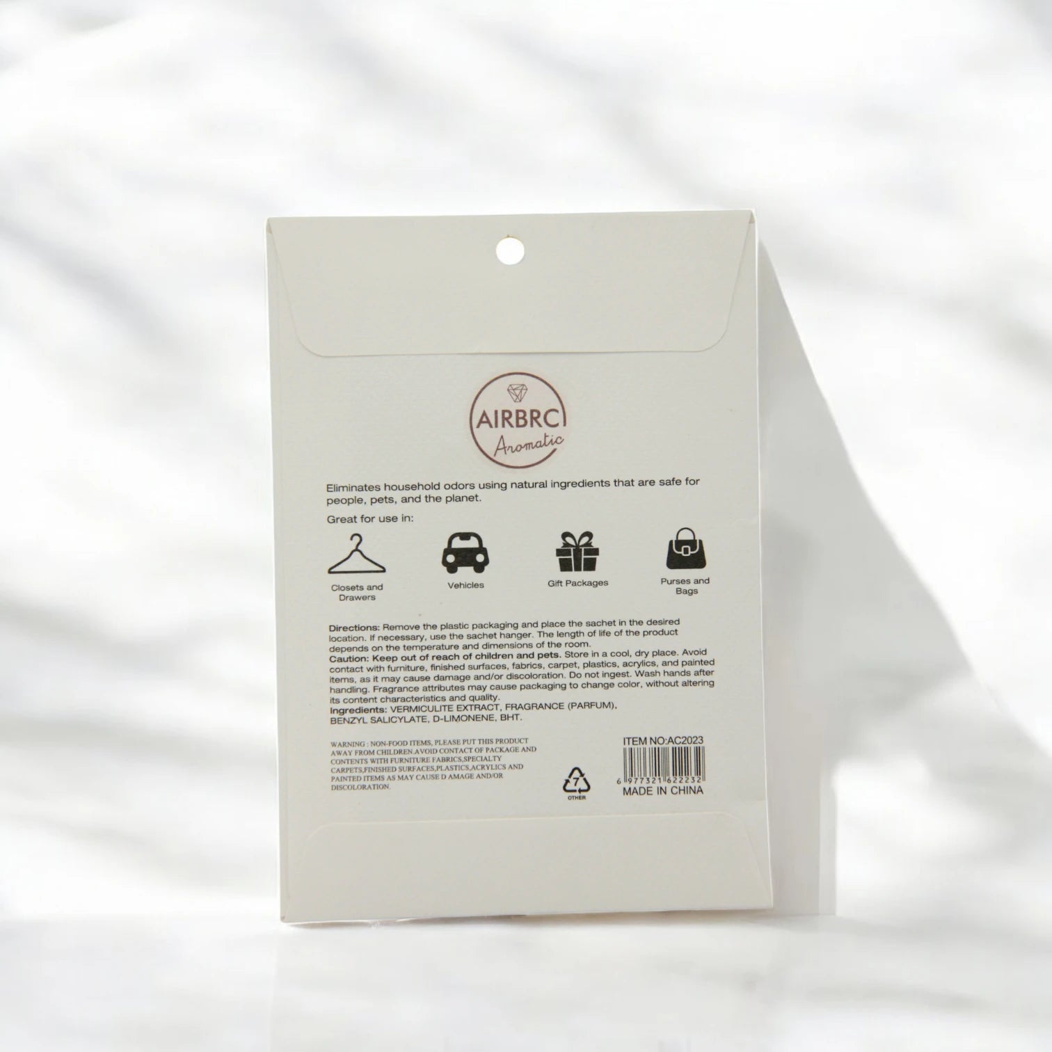 AIRBRC Pure Essence Scented Sachet – Rose / Berries | Long-Lasting Natural Aroma for Closets, Cars, Drawers & More | Elegant Envelope Sachet (10g) - Damoo