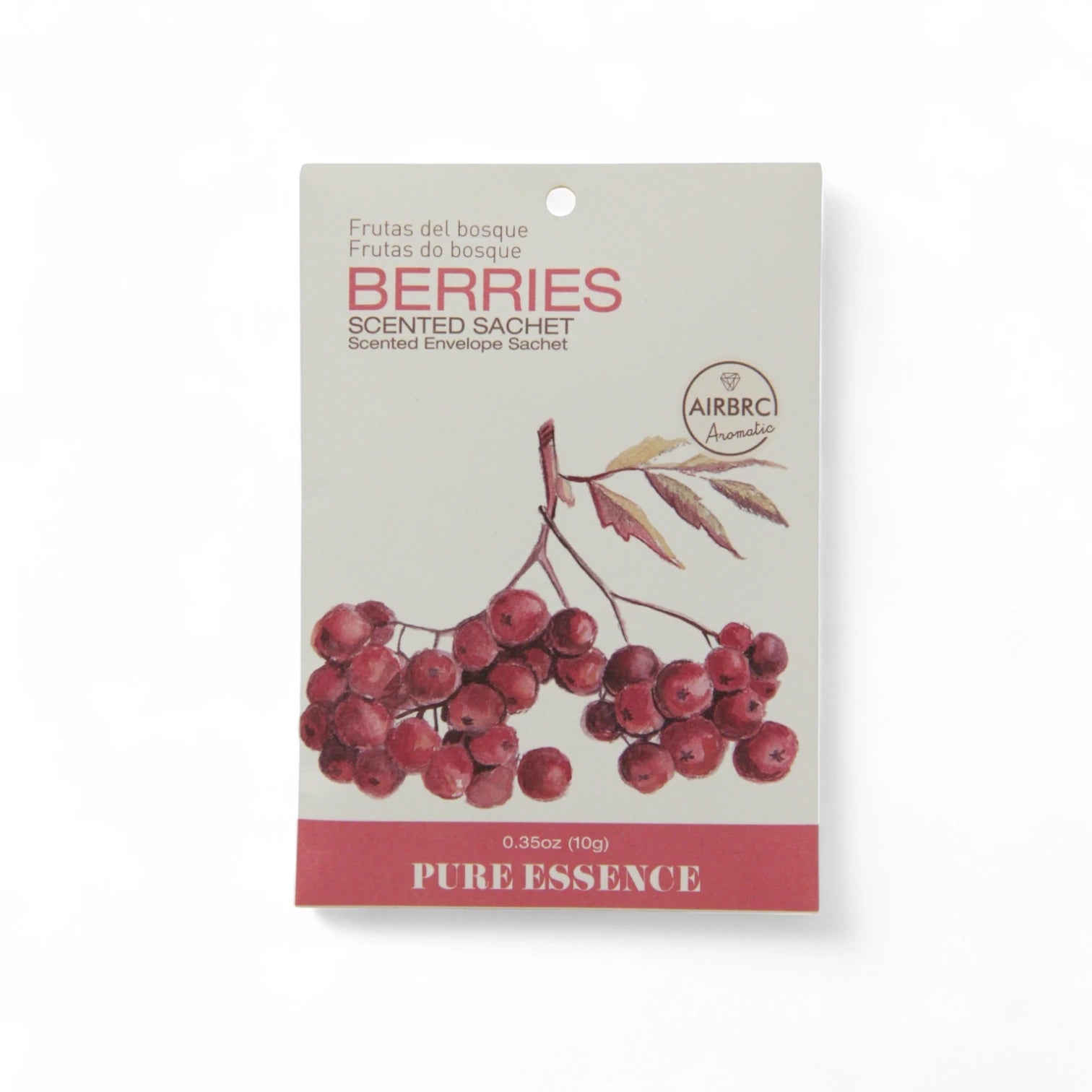 AIRBRC Pure Essence Scented Sachet – Rose / Berries | Long-Lasting Natural Aroma for Closets, Cars, Drawers & More | Elegant Envelope Sachet (10g) - Damoo