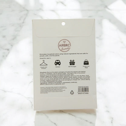 AIRBRC Pure Essence Scented Sachet – Rose | Long-Lasting Natural Floral Aroma for Closets, Cars, Drawers & More | Elegant Envelope Sachet with Botanical Fragrance (10g) - Damoo