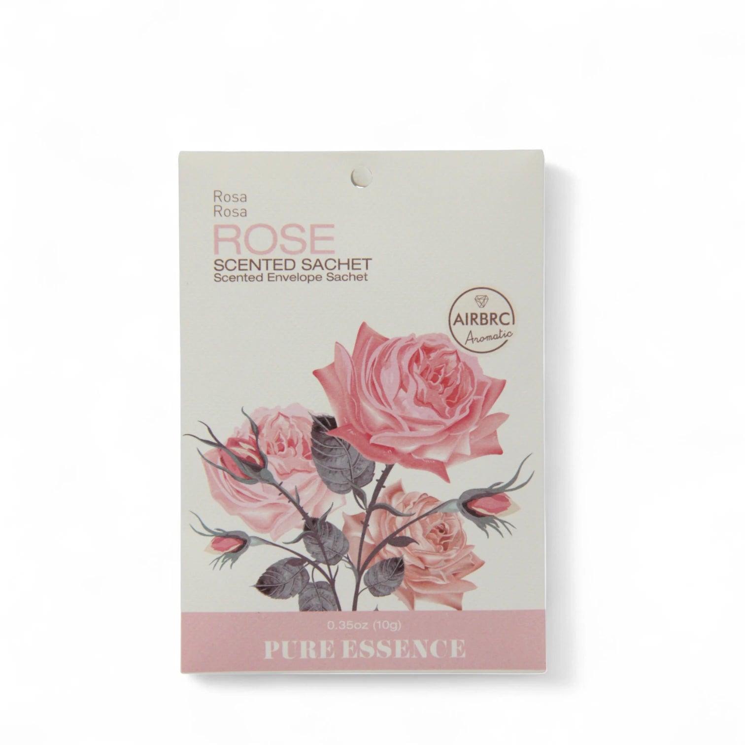 AIRBRC Pure Essence Scented Sachet – Rose | Long-Lasting Natural Floral Aroma for Closets, Cars, Drawers & More | Elegant Envelope Sachet with Botanical Fragrance (10g) - Damoo