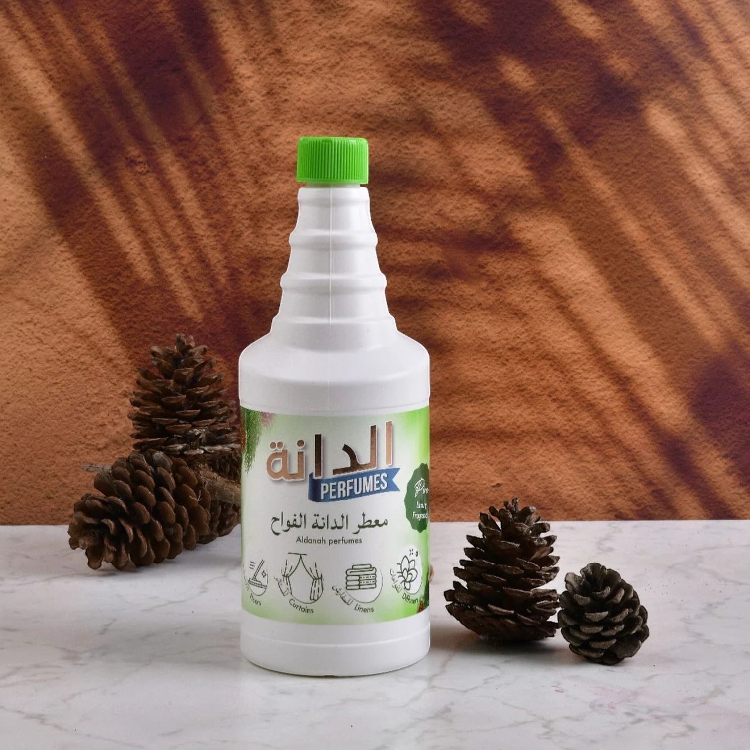 Al Danah Cleaner & Freshener – Pine Scent, 1000ML | Multi-Purpose Floor & Fabric Freshener, Diffuser Compatible, Crisp Forest Aroma - Damoo
