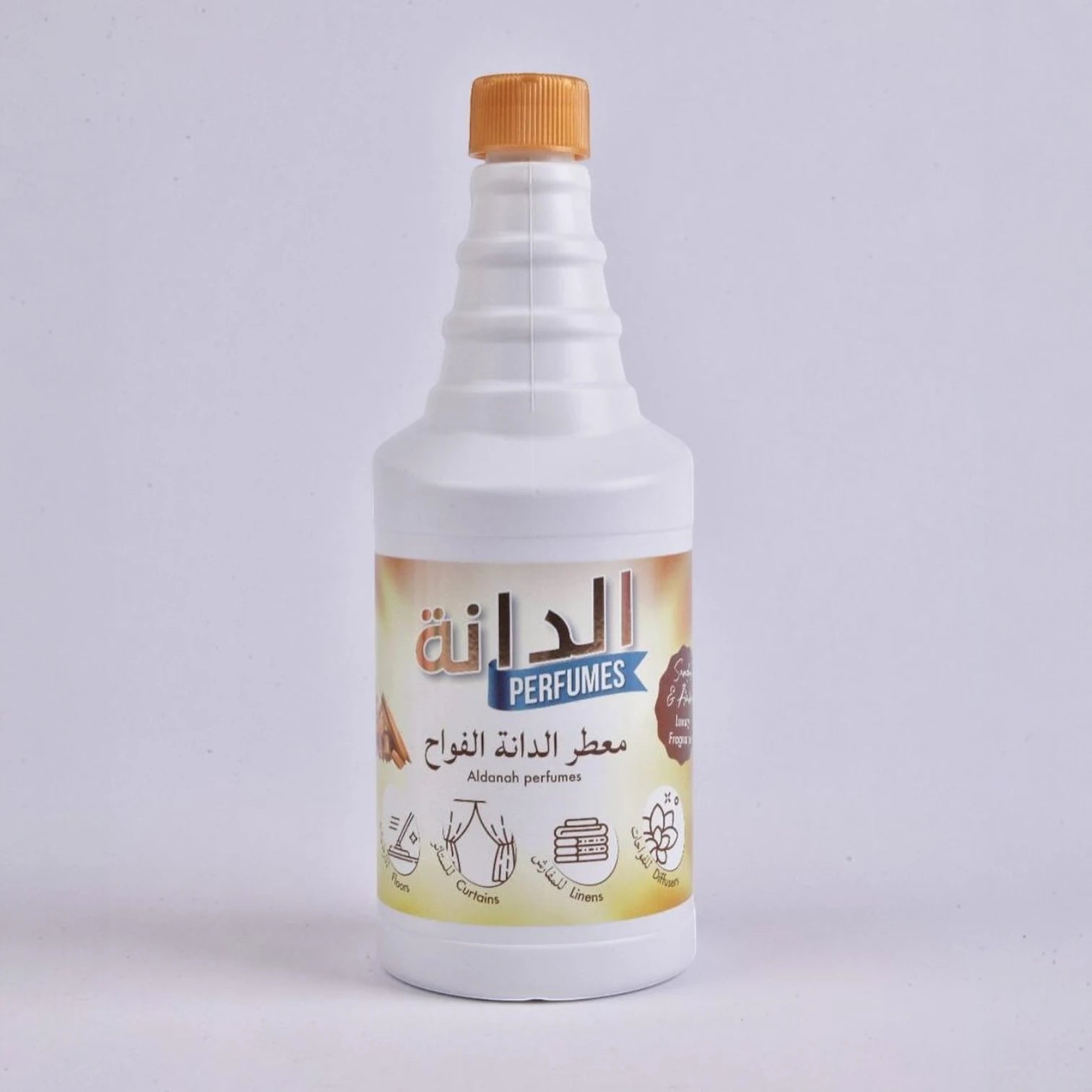 Al Danah Cleaner & Freshener – Sandalwood & Amber, 1000ML | Multi-Purpose Floor & Fabric Fragrance, Diffuser Safe, Warm & Woody Scent - Damoo