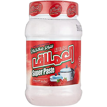 Al Emlaq Super Dishwashing Paste – Powerful Grease Remover with Fresh Strawberry Scent – 1 KG – Long-Lasting Paste Formula for Sparkling Clean Dishes - Damoo