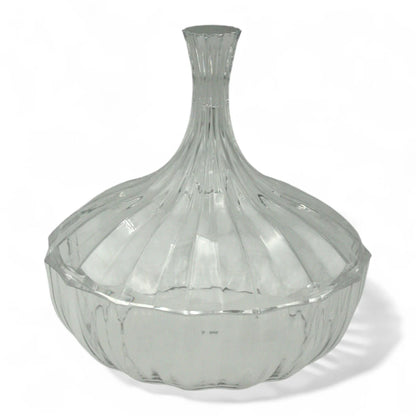 AL Fursan Clear Acrylic Serving Dish with Lid – Ø 26 cm Elegant Round Shatter-Resistant Tableware for Snacks, Sweets, Dates & Dry Food | Food-Safe Decorative Bowl for Home, Parties & Gifting - Damoo