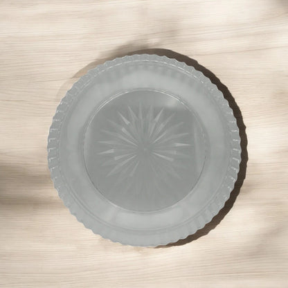 AL Fursan Elegant Serving Dish with Lid – 37cm Crystal-Style Shatter-Resistant Tableware - Damoo