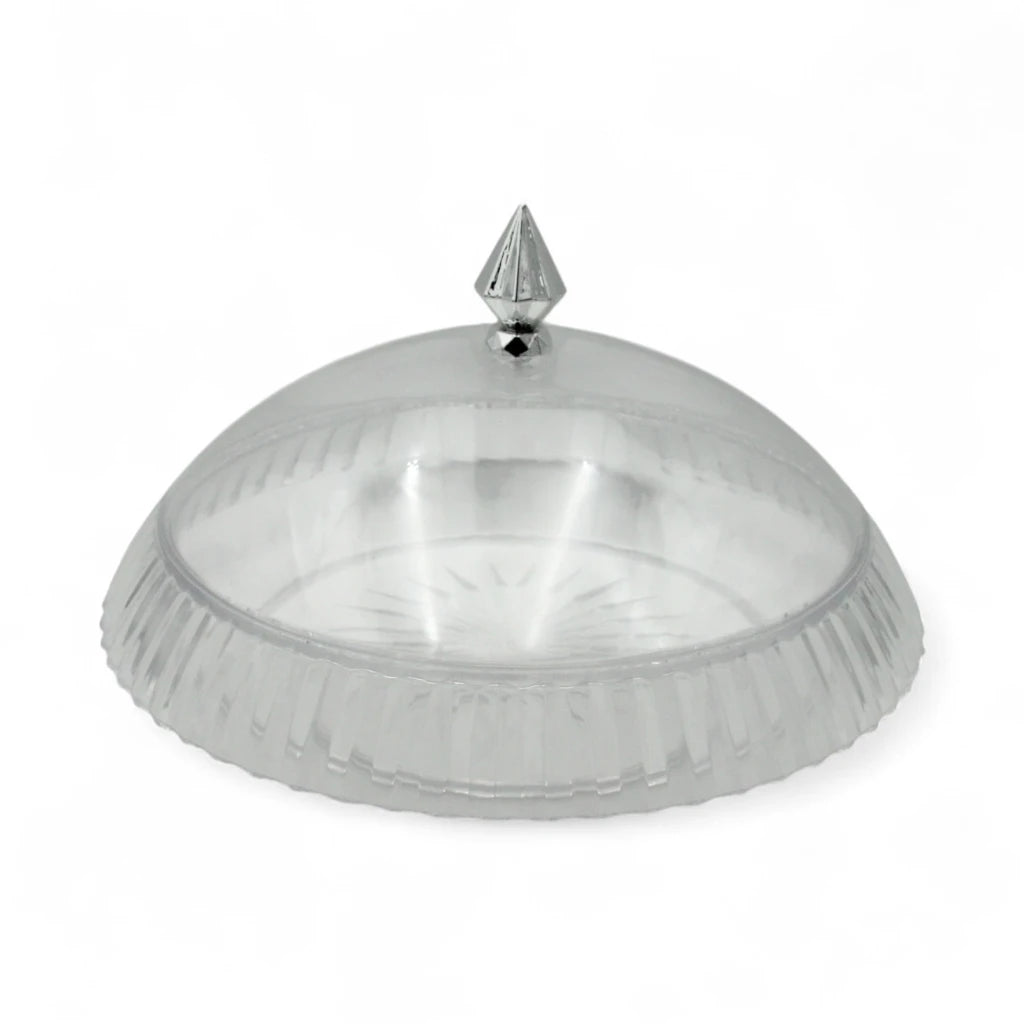 AL Fursan Elegant Serving Dish with Lid – 37cm Crystal-Style Shatter-Resistant Tableware - Damoo