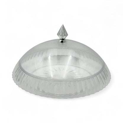 AL Fursan Elegant Serving Dish with Lid – 37cm Crystal-Style Shatter-Resistant Tableware - Damoo