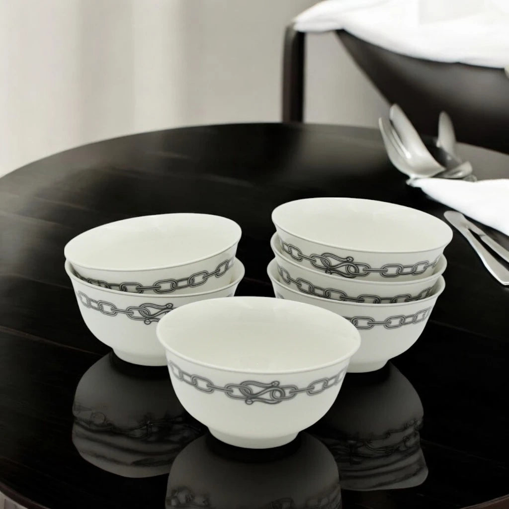Al habbai 28-Piece  Dinner Set – Microwave & Dishwasher Safe | Scratch-Resistant | Includes 7.5" & 10.5" Plates, 8" Soup Plates, 5.5" Bowls, 12"  Plates, 9" Bowls – Elegant White Tableware for All Occasions - Damoo